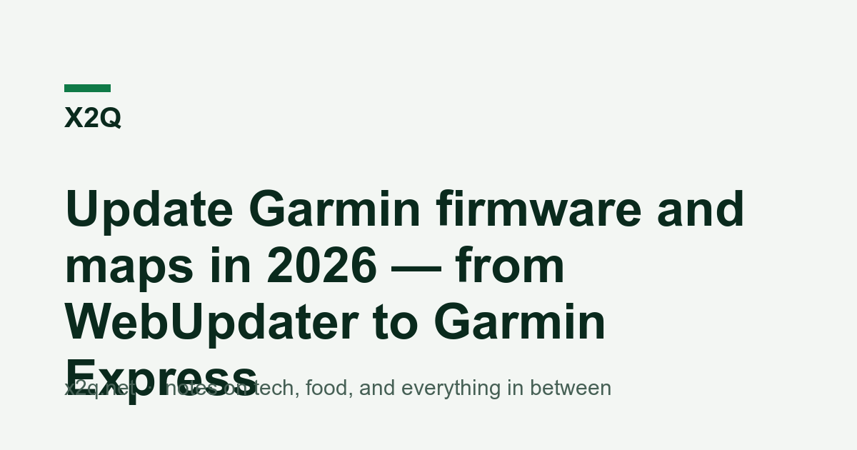 Update Garmin Firmware And Maps In 2026 From WebUpdater To Garmin Express